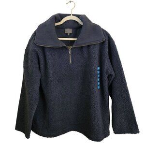 Berkley Jensen NWT Blue Boucle 1/4 Zip Size XL